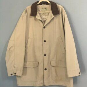 Men’s LLBEAN Barn Jacket Size XXL Like New 100% Cotton Flannel Lined 4 P…